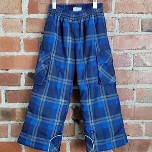 Hanna Andersson Blue Plaid Snow Ski Pants Kids 5